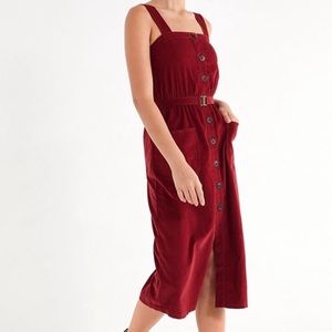 Urban Outfitters Cordelia Corduroy Midi Dress